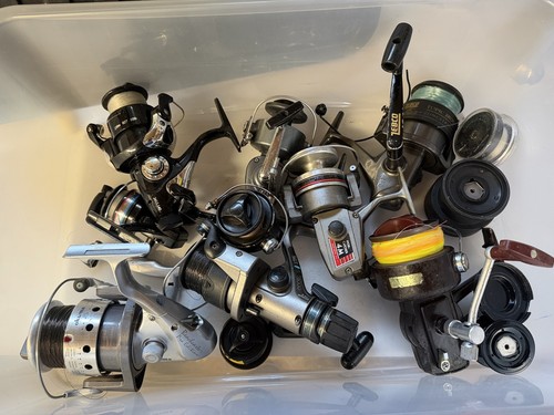 Fishing reels joblot - -,