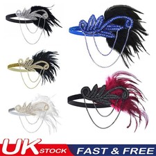 1920s  Flapper Headband Vintage Bridal Great Gatsby Party Headpiece Accessories