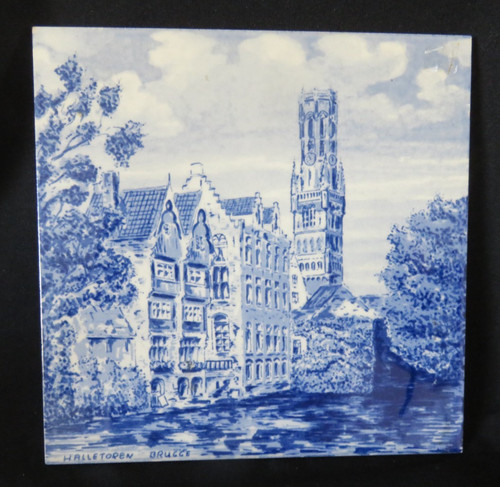 Delft blauw vintage tile - blauw,