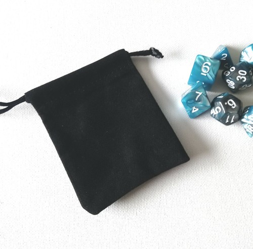 Little black dice bag 9x7cm - little,