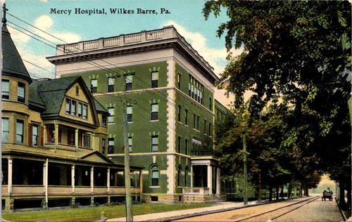 Postcard mercy hospital - mercy,