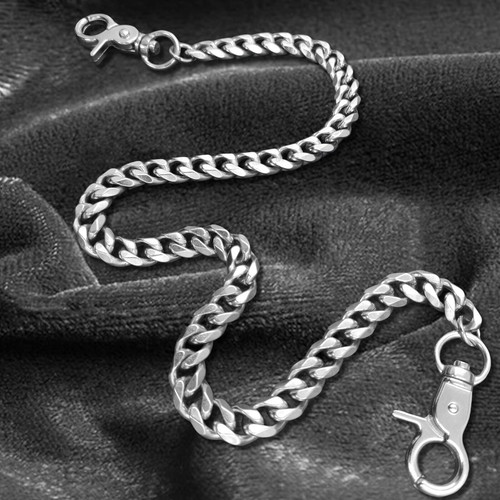 Metal wallet keychain jean - metal,