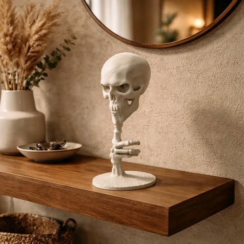 Shh skull gothic ornament - skull,