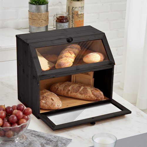 Tier bamboo bread - bamboo, bin
