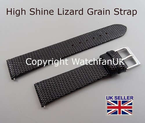 High shine leather watch strap - watch,