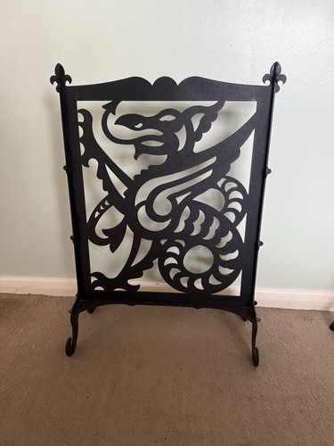 Black painted iron - black, fire
