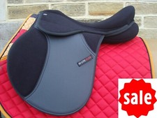 PONY SADDLE ADJUSTABLE GULLET Shires Hi Lite Synthetic 15” Wide - Extra Wide Fit
