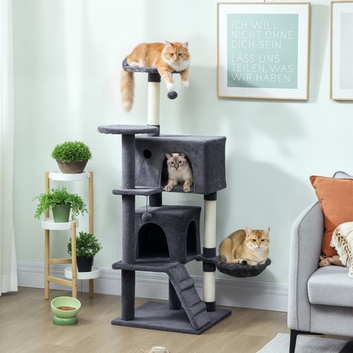 140cm pawhut cat - pawhut, tree
