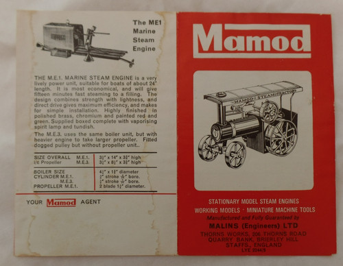 Mamod sales pamphlet - mamod,