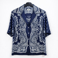 Sandro - Navy Paisley Print