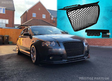 RS3 BLACK HONEYCOMB GRILLE MESH AUDI A3 8P PRE FACELIFT 05 - 08 SLINE RS3 GRILL