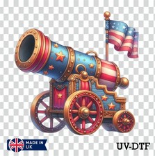 Cannon Christmas UV DTF Sticker - Glass Laptop Tumbler Cup mb666