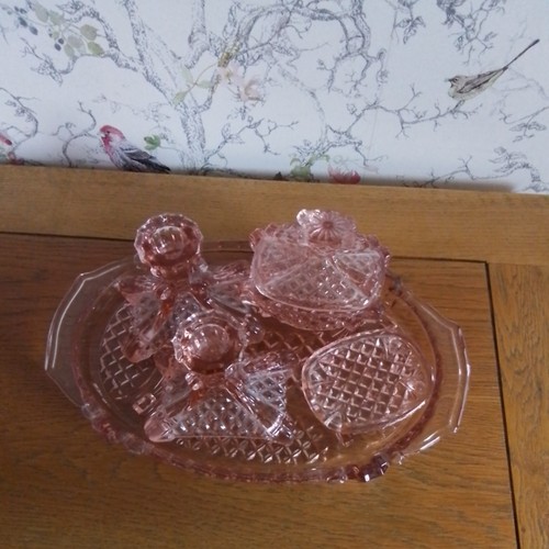 Vintage piece pink - piece, glass