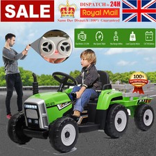 12V Kids Ride On Tractor W/