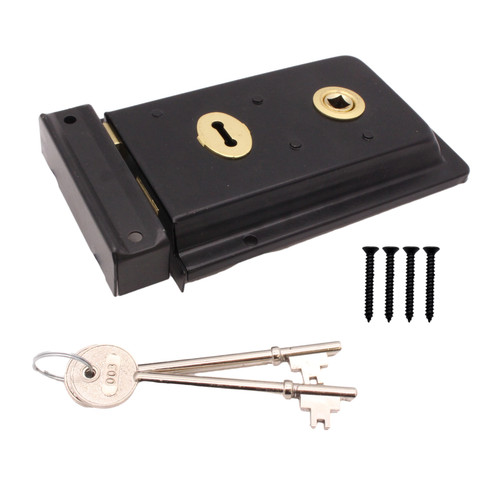 Rim lock black - rim,