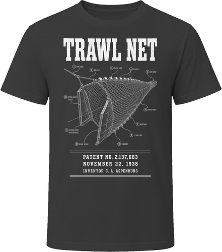 Trawl net patent blueprint - net,