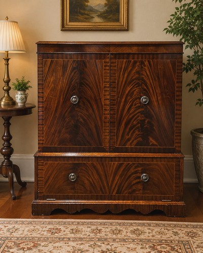 Georgian style mahogany - georgian, linen