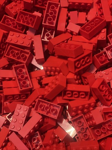 Lego brick 2x4 red - brick,