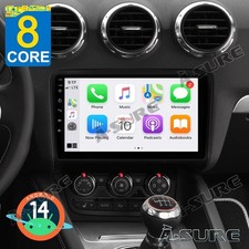 Android 14 Car GPS Stereo 8-Core 4+64G Sat Nav Head Unit For Audi TT MK2 2006-14