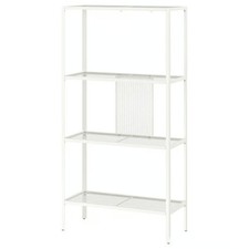 NEW IKEA BAGGEBO Shelving unit, metal/white, 60x25x116 cm