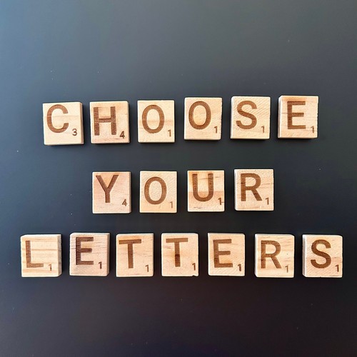 Magnetic scrabble style letter - magnetic,