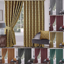 Stylish Jacquard Curtain Pair