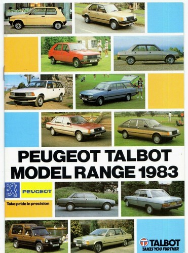 Peugeot talbot range - range, 1982-1983