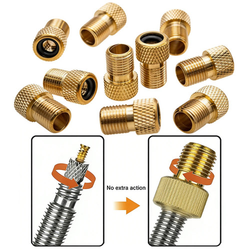 Brass adaptor presta to - x,