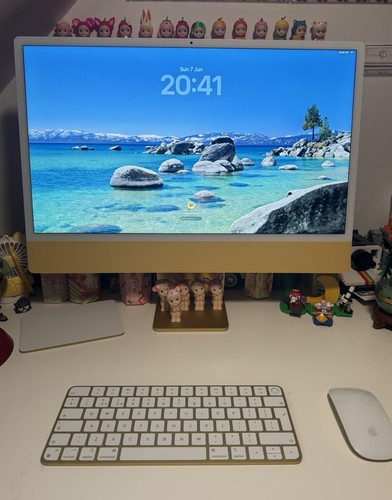 Apple imac yellow m1 2021 - apple,
