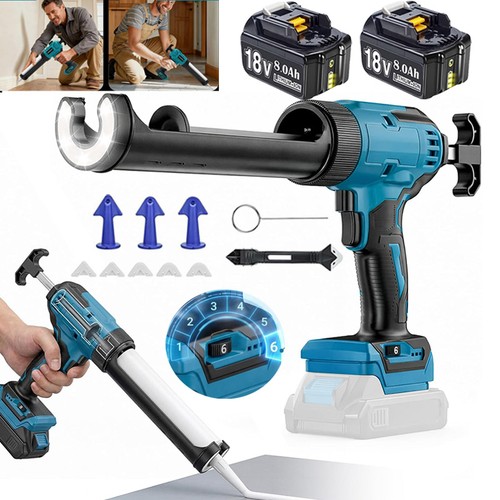 Cordless caulking gun - gun, glass