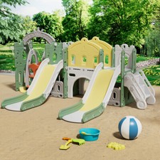 Toddler Garden Swing Slide & Climber Set Kids Baby Indoor Outdoor Playground Toy