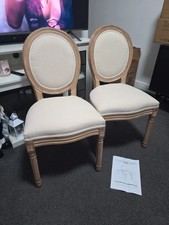 VONLUCE Accent Chairs Set of 2, French Upholstered Dining Chairs,RRP £169