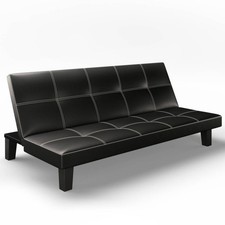 Seater sofa bed fabric faux - seater,