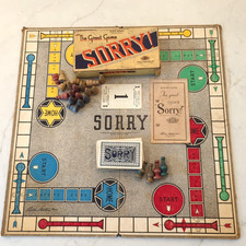 Vintage 1950 SORRY! Game Wood