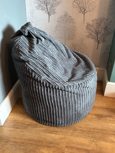 Plush cord beanbag - beanbag, chair