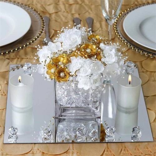 Wide square mirrors - 10",