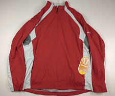 Sunice Men’s Weather Logan Long Sleeve Windshirt Red Lightweight Jacket Size XL