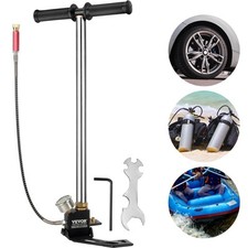 3 Stage PCP 4500PSI Air Gun Rifle Filling Stirrup Pump Hand Pump Pressure Gauge