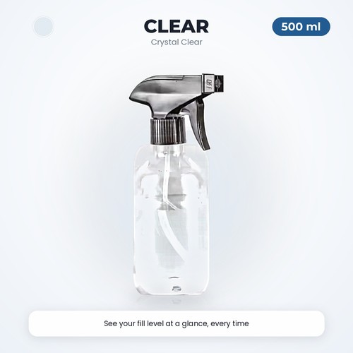 Amber spray bottle 300ml 500ml - amber,