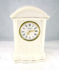 Belleek Ireland Lg Clocks Collection Cherub Mercedes Quartz Clock 7th Mark AS IS