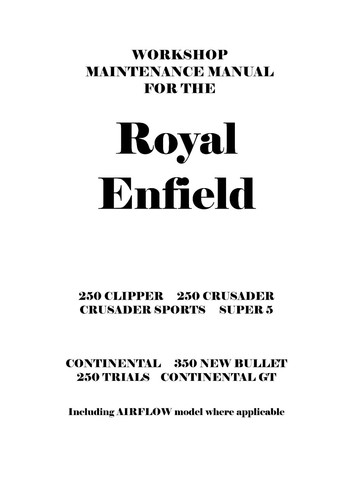 Royal enfield crusader sports - royal,
