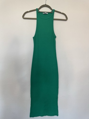 Zara ribbed racer midi - ribbed,