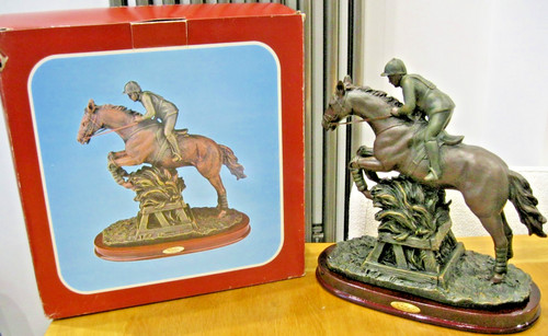 Horse jockey jumping a - jockey,