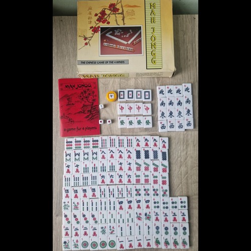 Vtg mah jongg tile - game, set