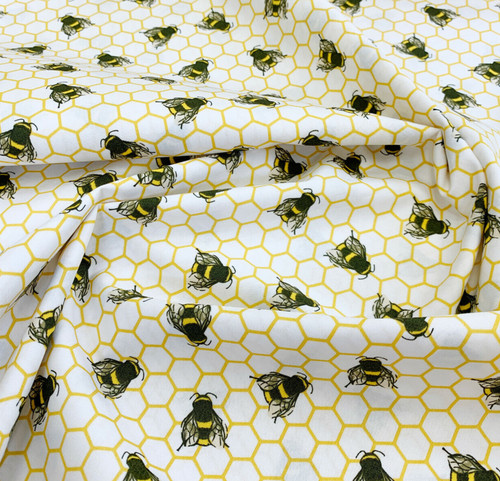 100 cotton fabric bees - cotton,