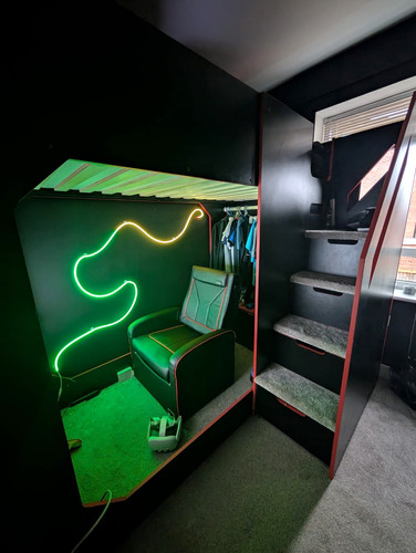 Gaming children loft bed - loft,