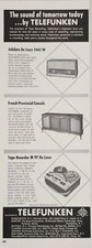 1964 Print Ad Telefunken Table