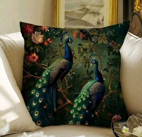 Peacock cushion covers - 1, x