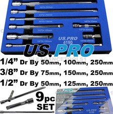 US PRO Tools 9pc 1/4" 3/8"