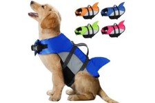 Ripstop Dog Life Vest  Life Jacket Swimming, Adjustable Dog water safety